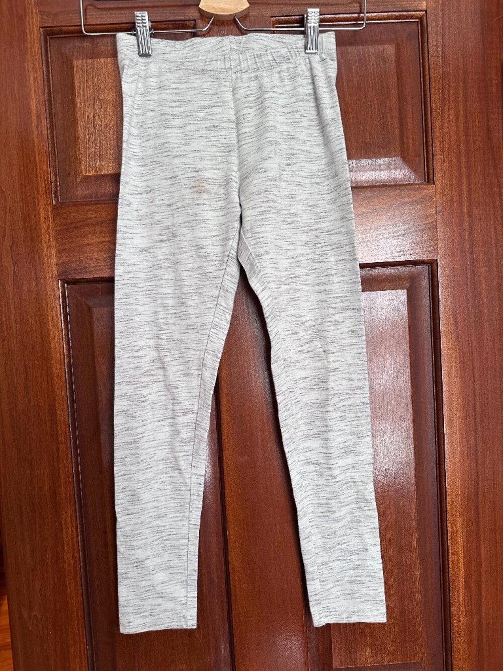 3 Pack - Cat & Jack Girls Heather Gray Leggings Size 10/12 L Pull-On Leggings
